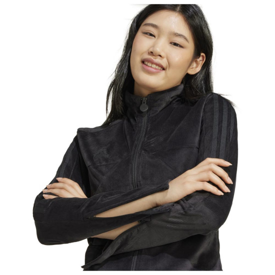 Adidas Γυναικεία ζακέτα Tiro Cut 3-Stripes Stretchy Velour Track Top